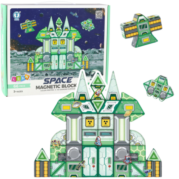 Klocki Magnetyczne Kosmos Stacja Kosmiczna 4D 66el