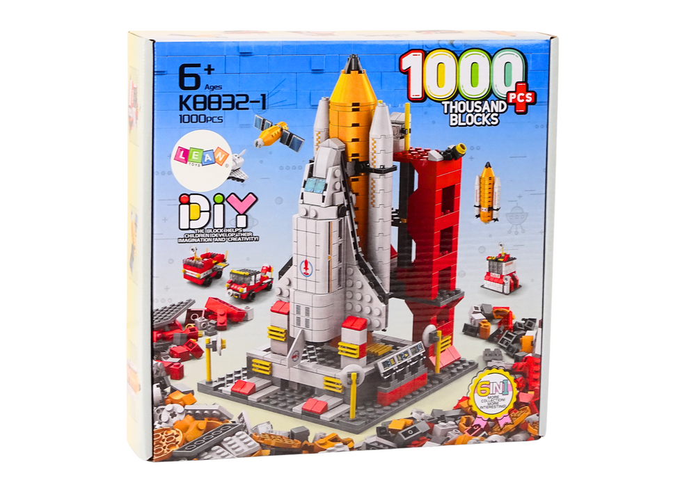pol_pl_Klocki-Konstrukcyjne-Rakieta-Kosmiczna-6w1-Kosmos-Pojazdy-1000-ele-18318_3 Klocki Konstrukcyjne Rakieta Kosmiczna 6w1 Kosmos Pojazdy 1000 ele. - obrazek 3