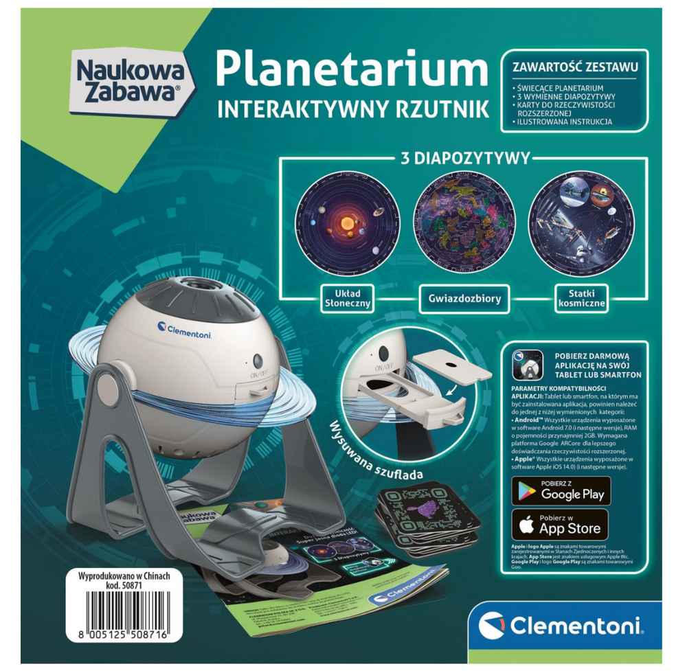 pol_pl_Naukowa-Zabawa-Interaktywny-Rzutnik-Planetarium-Jezyk-Polski-Clementoni-50871-28553_1 Naukowa Zabawa Interaktywny Rzutnik Planetarium Język Polski Clementoni - obrazek 3