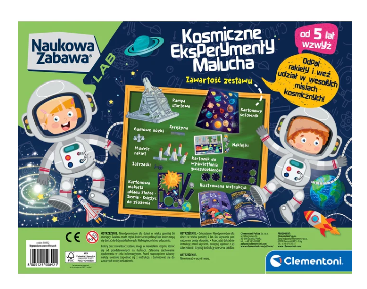 pol_pl_Naukowa-Zabawa-Kosmiczne-Eksperymenty-Malucha-Jezyk-Polski-Clementoni-50798-26312_4 Naukowa Zabawa Kosmiczne Eksperymenty Malucha Clementoni 50798 - obrazek 5