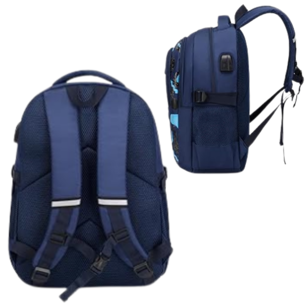 pol_pl_Plecak-Szkolny-Dzieciecy-Pas-Piersiowy-Granatowy-Rakieta-Kosmos-20L-41cm-22012_2 Plecak Szkolny Dziecięcy Pas Piersiowy Granatowy Rakieta Kosmos 20L 41cm - obrazek 2