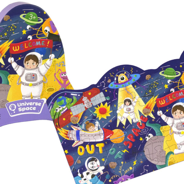 Puzzle Kosmos Ufo Planety 48 Elementów